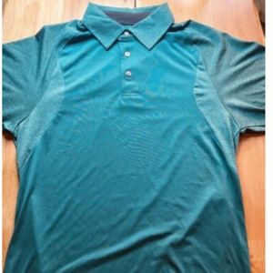 PGA TOUR Pro Series Men's Teal Golf Polo Medium